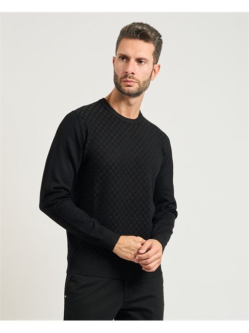 Settemezzo men's sweater with checkered pattern SETTE/MEZZO | 750211-SLIM0030