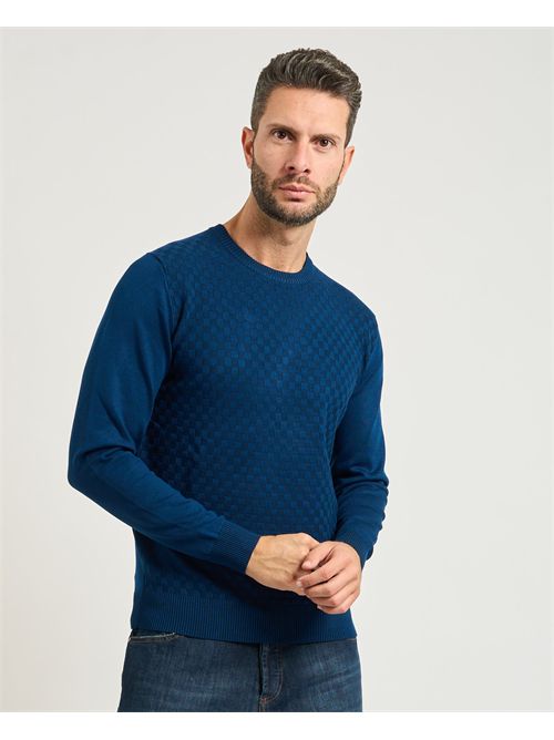 Settemezzo men's sweater with checkered pattern SETTE/MEZZO | 750211-SLIM0943