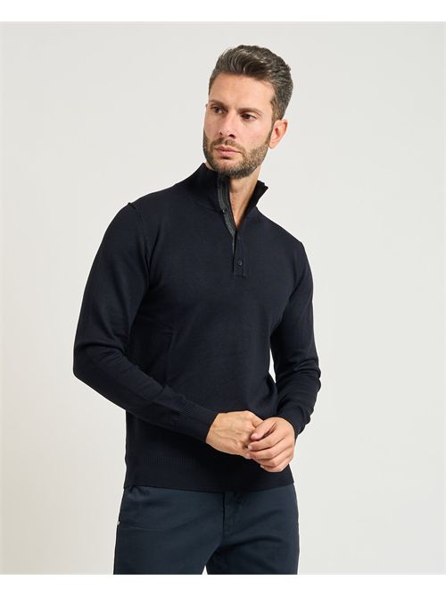 Settemezzo men's half collar sweater with buttons SETTE/MEZZO | 750332-SLIM0010