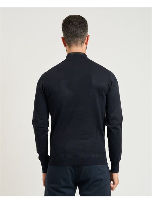 Settemezzo men's half collar sweater with buttons SETTE/MEZZO | 750332-SLIM0010