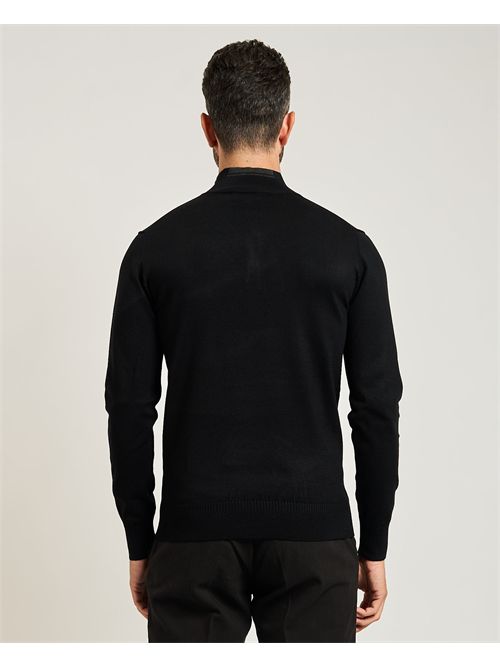 Settemezzo men's half collar sweater with buttons SETTE/MEZZO | 750332-SLIM0030