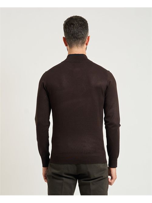 Settemezzo men's half collar sweater with buttons SETTE/MEZZO | 750332-SLIM0230