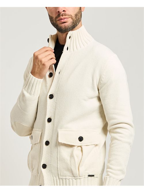 Settemezzo men's cardigan with buttons and pockets SETTE/MEZZO | 750666-SLIM0101