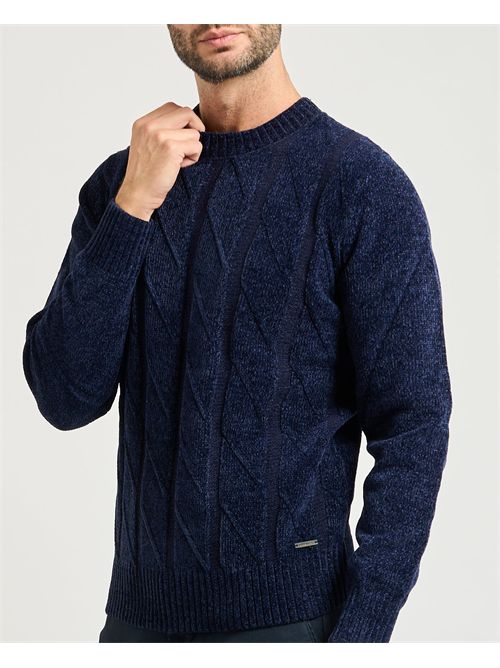 Maglione uomo Settemezzo con trama a rombi SETTE/MEZZO | 750671-SLIM0010