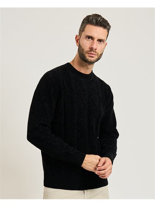 Maglione uomo Settemezzo con trama a rombi SETTE/MEZZO | 750671-SLIM0030