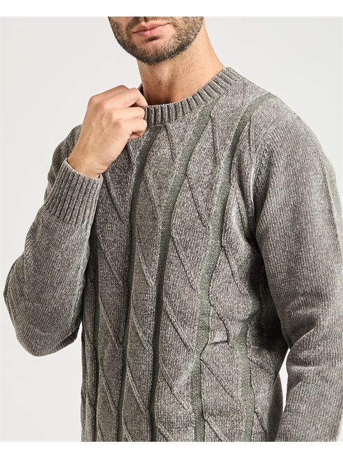 Maglione uomo Settemezzo con trama a rombi SETTE/MEZZO | 750671-SLIM0254