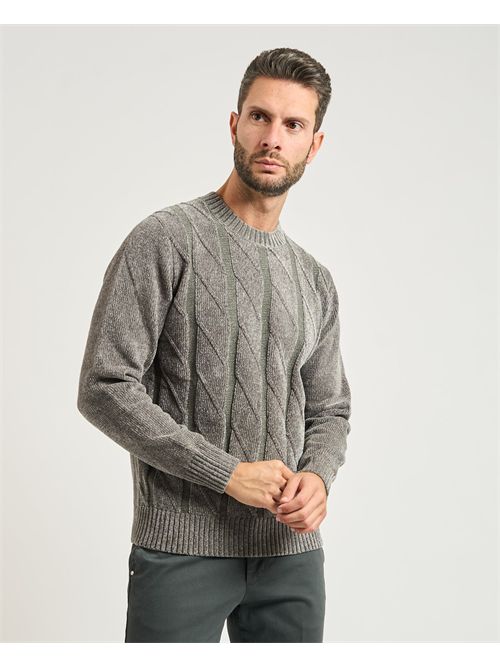 Maglione uomo Settemezzo con trama a rombi SETTE/MEZZO | 750671-SLIM0254