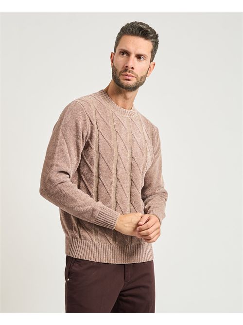 Maglione uomo Settemezzo con trama a rombi SETTE/MEZZO | 750671-SLIM0929
