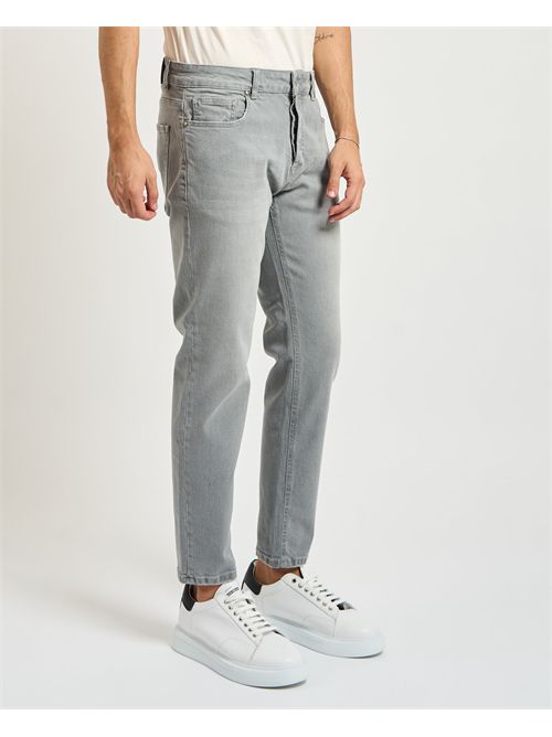 Settemezzo men's 5-pocket grey jeans SETTE/MEZZO | SELON9180W341