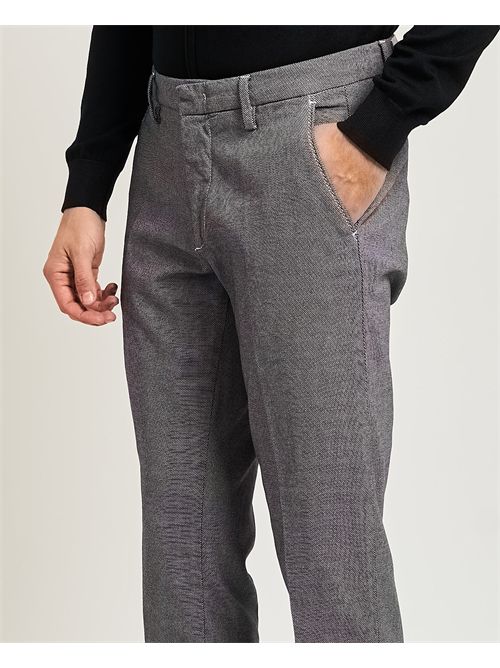 Pantaloni uomo Settemezzo effetto impunturato SETTE/MEZZO | SEMIA8177009