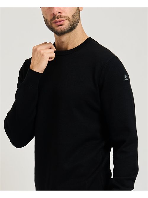 Maglione uomo Suns in filato morbido SUNS | MGS63015UBLCK