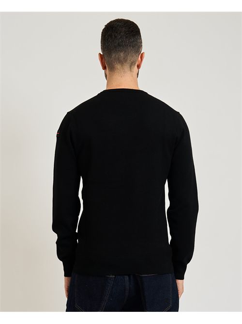 Maglione uomo Suns in filato morbido SUNS | MGS63015UBLCK