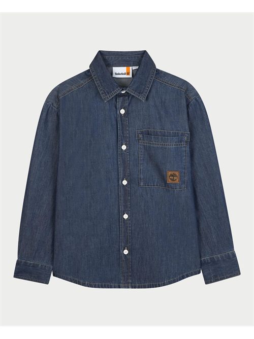 Camicia jeans Timberland bambino a manica lunga TIMBERLAND | T60579Z10