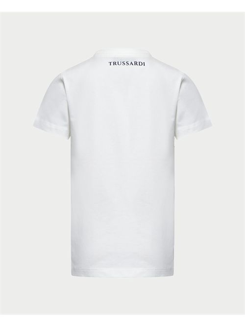 T-shirt Trussardi bambino in cotone TRUSSARDI | TBA25005TSOFF-WHITE