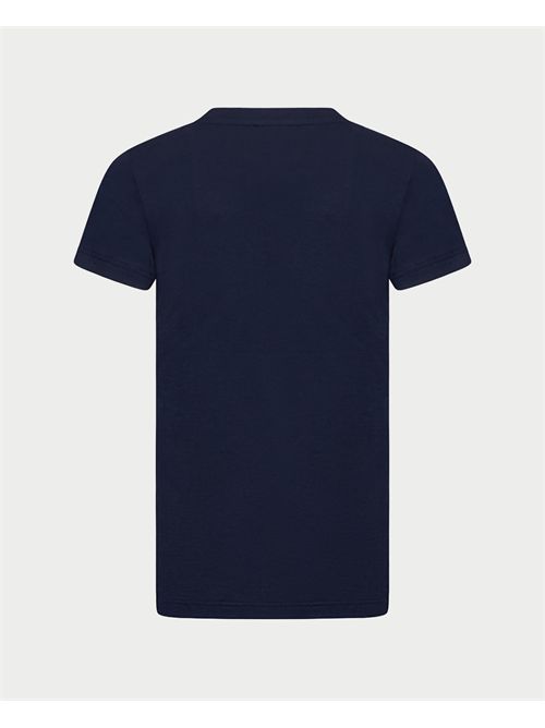 Trussardi boys' t-shirt with velvet logo TRUSSARDI | TGA25002TSPEACOAT