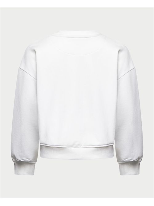 Felpa bambina Trussardi con logo TRUSSARDI | TGA25021FEOFF-WHITE