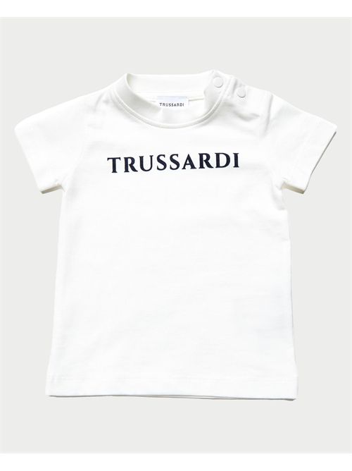 Trussardi basic crew neck children's T-shirt TRUSSARDI | TIA25014TSOFF-WHITE